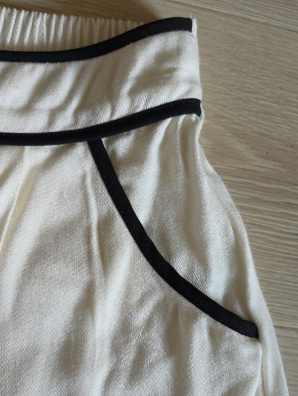 Sienna Sky Cream Tank & Short Sleep Set with Black Trim - Picture 8 of 11